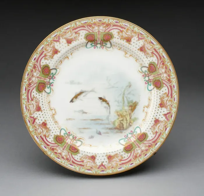 Framed Print : Plate, France, c. 1900. Creator: Theodore Haviland Framed Print : Plate, France, c. 1900. Creator: Theodore Haviland