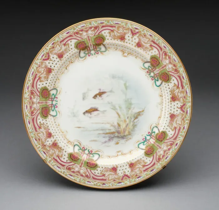 Framed Print : Plate, France, c. 1900. Creator: Theodore Haviland Framed Print : Plate, France, c. 1900. Creator: Theodore Haviland