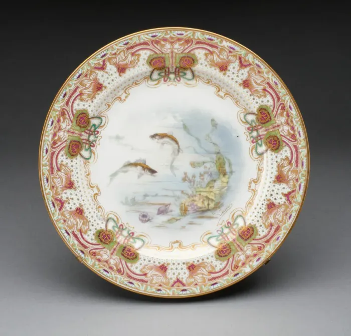 Framed Print : Plate, France, c. 1900. Creator: Theodore Haviland Framed Print : Plate, France, c. 1900. Creator: Theodore Haviland