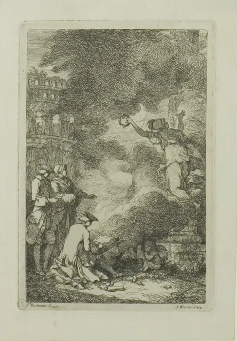 Framed Print : Plate from, Nella Venuta, 1764. Creator: Franz Edmund Weirotter Framed Print : Plate from, Nella Venuta, 1764. Creator: Franz Edmund Weirotter