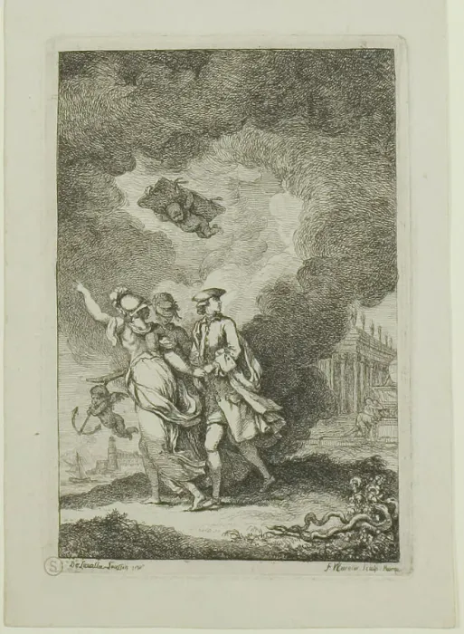 Framed Print : Plate from, Nella Venuta, 1764. Creator: Franz Edmund Weirotter Framed Print : Plate from, Nella Venuta, 1764. Creator: Franz Edmund Weirotter