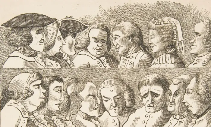 Framed Print : Plate IV, from Rules for Drawing Caricaturas, February 26, 1788. Creator: Francis Grose Framed Print : Plate IV, from Rules for Drawing Caricaturas, February 26, 1788. Creator: Francis Grose