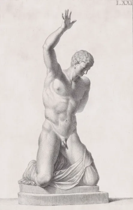 Framed Print : Plate LXXI (71): Narcissus. From Museum Florentinum Framed Print : Plate LXXI (71): Narcissus. From Museum Florentinum