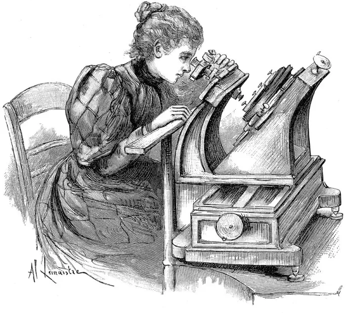 Framed Print : Plate measuring microscope, 1895 Framed Print : Plate measuring microscope, 1895
