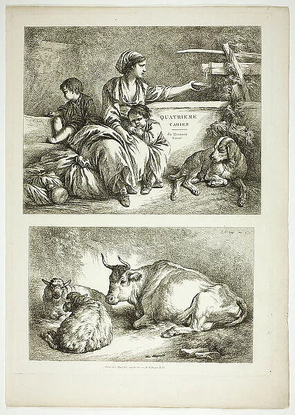 Plate Nineteen of 38 from Oeuvres de J. B. Huet, 1796–99. Creator: Jean Baptiste Marie Huet
