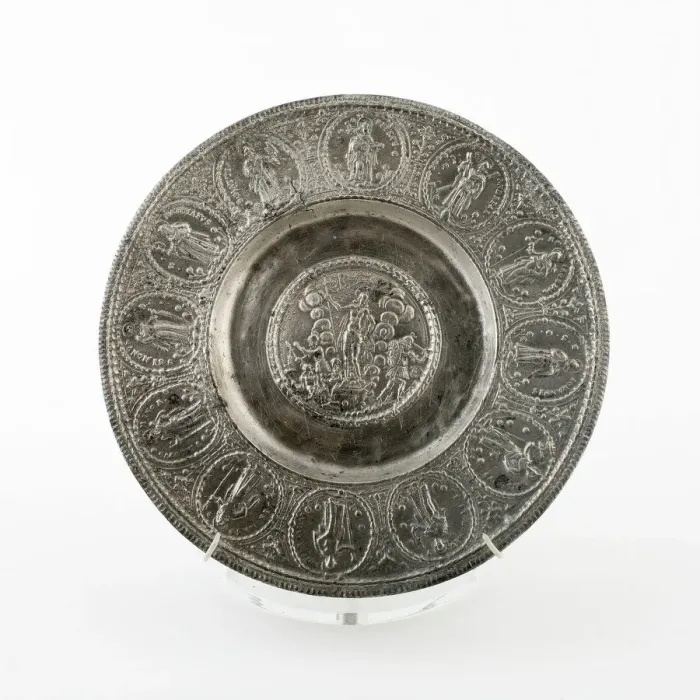Framed Print : Plate, Nuremberg, c. 1660. Creator: Paulus Oham Framed Print : Plate, Nuremberg, c. 1660. Creator: Paulus Oham