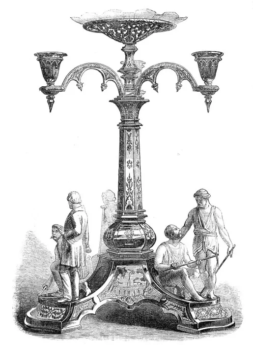 Framed Print : Plate presented by the Inhabitants of Calcutta to Sir Rowland MacDonald Stephenson... 1857. Creator: Unknown Framed Print : Plate presented by the Inhabitants of Calcutta to Sir Rowland MacDonald Stephenson... 1857. Creator: Unknown