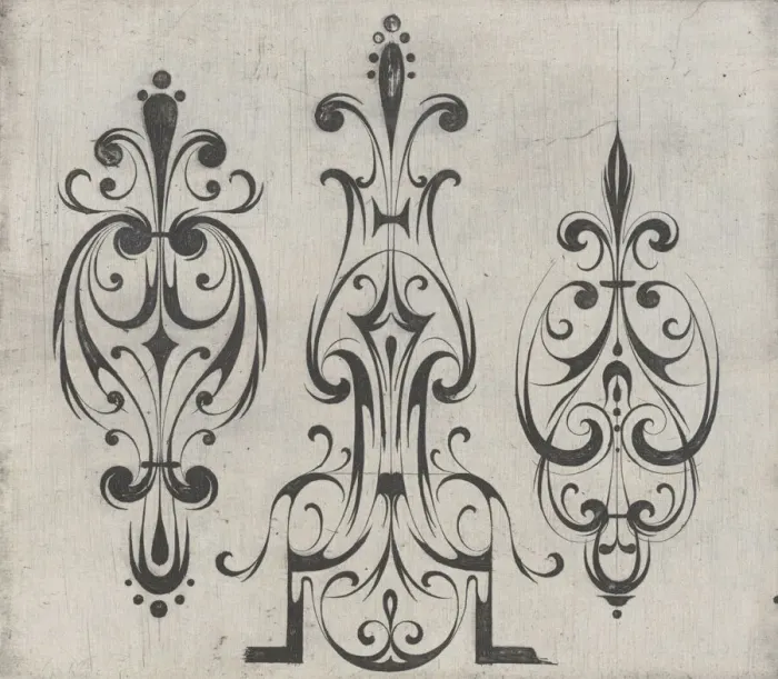 Framed Print : Plate from the Print Series Grateske voer golt smeden Schrijnwerkers Ende andere... ca. 1610-1630. Creator: Meinert Gelijs Framed Print : Plate from the Print Series Grateske voer golt smeden Schrijnwerkers Ende andere... ca. 1610-1630. Creator: Meinert Gelijs