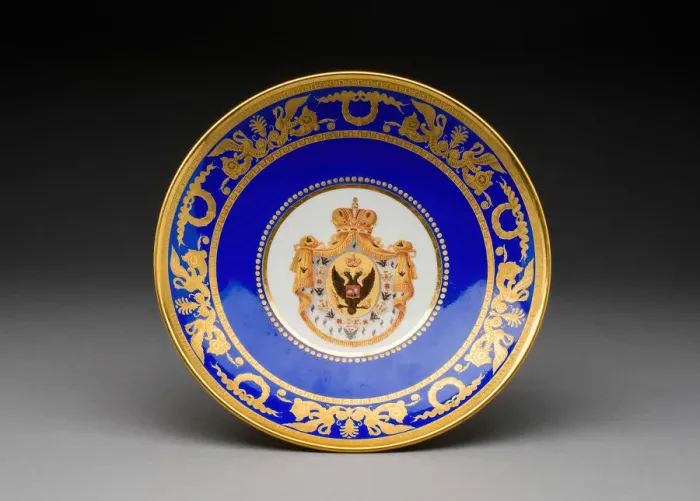 Framed Print : Plate, Saint Petersburg, 1855 / 81. Creator: Russian Imperial Porcelain Factory Framed Print : Plate, Saint Petersburg, 1855 / 81. Creator: Russian Imperial Porcelain Factory