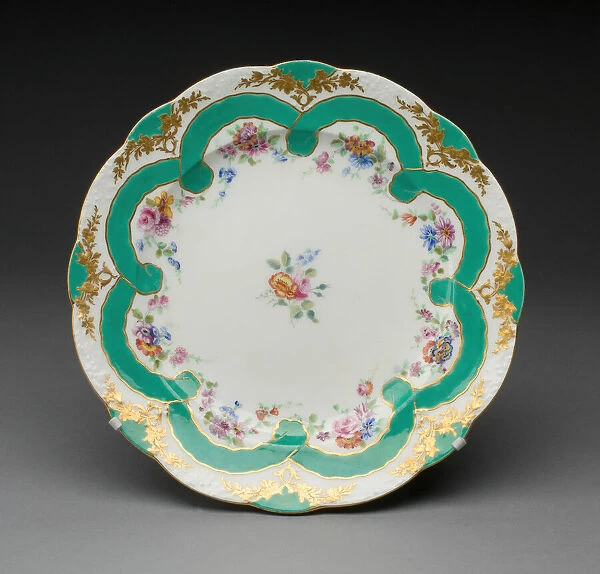 Plate, Sevres, 1758  /  59. Creator: Sevres Porcelain Manufactory