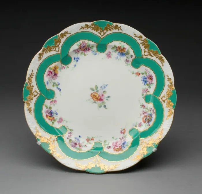 Framed Print : Plate, Sevres, 1758 / 59. Creator: Sevres Porcelain Manufactory Framed Print : Plate, Sevres, 1758 / 59. Creator: Sevres Porcelain Manufactory