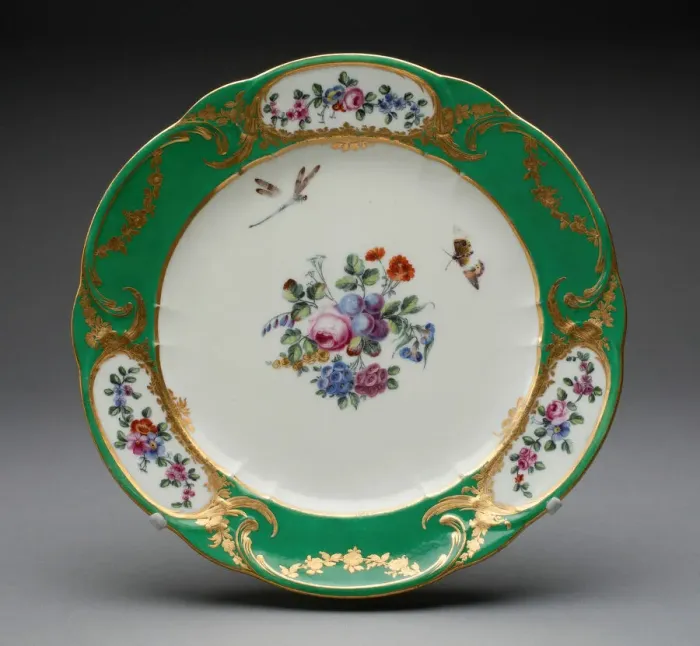 Framed Print : Plate, Sevres, 1765. Creators: Sevres Porcelain Manufactory Framed Print : Plate, Sevres, 1765. Creators: Sevres Porcelain Manufactory