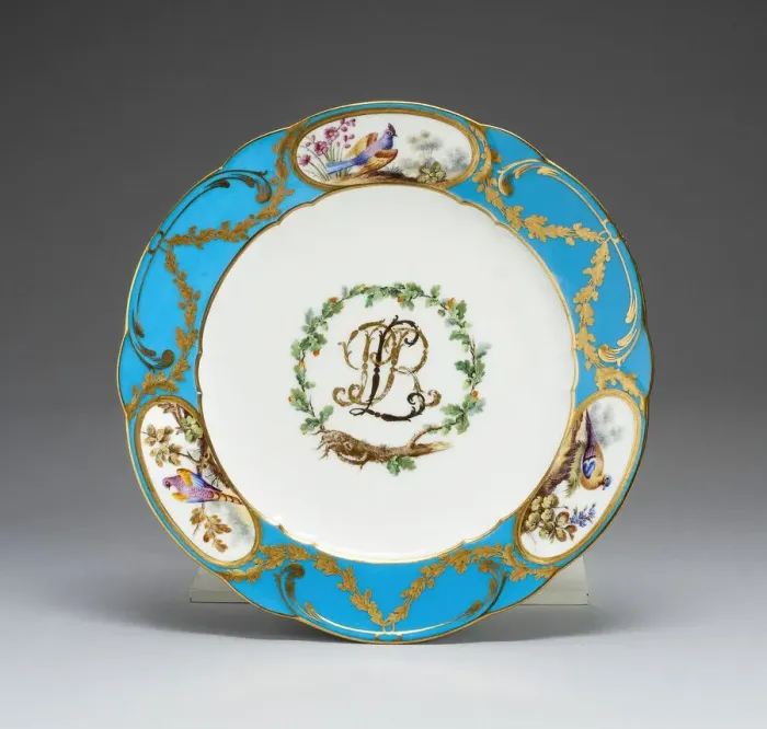 Framed Print : Plate, Sevres, 1771 / 72. Creator: Sevres Porcelain Manufactory Framed Print : Plate, Sevres, 1771 / 72. Creator: Sevres Porcelain Manufactory