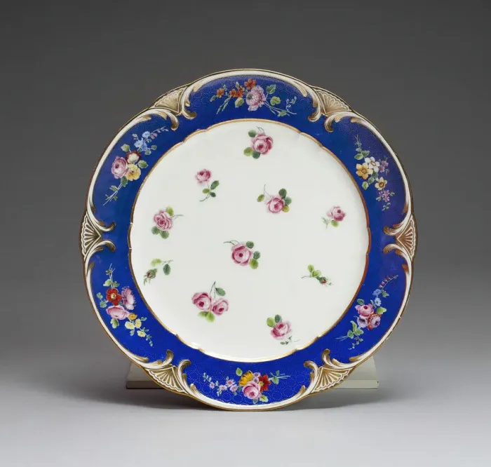 Framed Print : Plate, Sevres, 1771. Creator: Sevres Porcelain Manufactory Framed Print : Plate, Sevres, 1771. Creator: Sevres Porcelain Manufactory