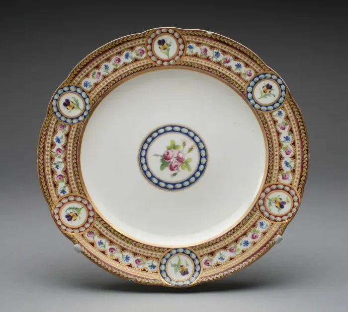 Framed Print : Plate, Sevres, 1784. Creators: Sevres Porcelain Manufactory