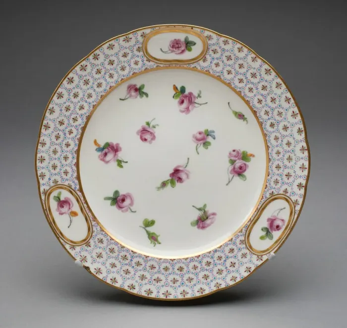 Framed Print : Plate, Sevres, 1787. Creators: Sevres Porcelain Manufactory, Bouillat Framed Print : Plate, Sevres, 1787. Creators: Sevres Porcelain Manufactory, Bouillat