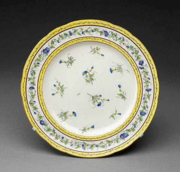 Plate, Sevres, 1788. Creators: Sevres Porcelain Manufactory