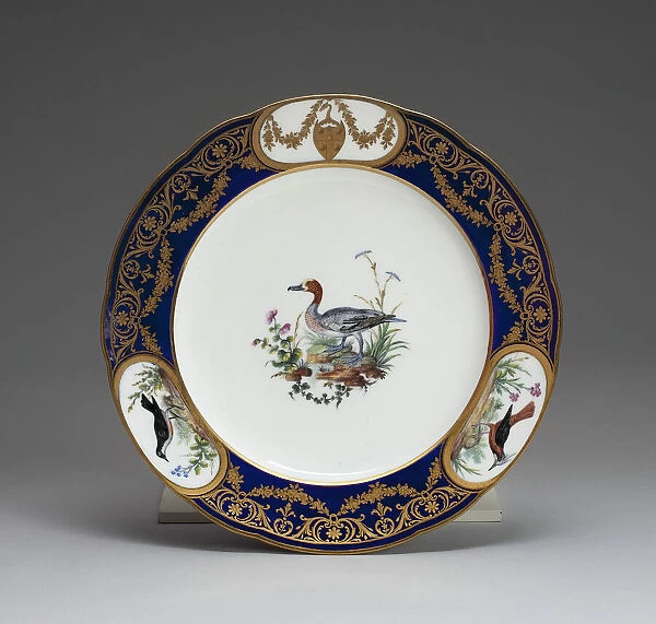 Plate, Sevres, 1792. Creators: Sevres Porcelain Manufactory, Etienne Evans