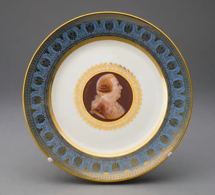 Framed Print : Plate, Sevres, 1831. Creator: Sevres Porcelain Manufactory Framed Print : Plate, Sevres, 1831. Creator: Sevres Porcelain Manufactory