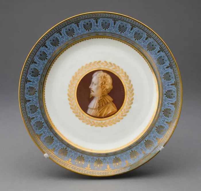 Framed Print : Plate, Sevres, 1834. Creator: Sevres Porcelain Manufactory Framed Print : Plate, Sevres, 1834. Creator: Sevres Porcelain Manufactory