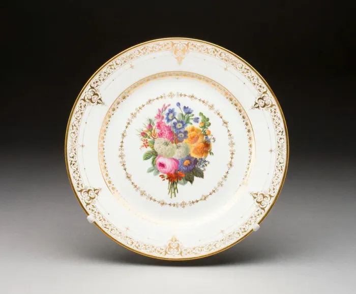 Framed Print : Plate, Sevres, 1845 / 46. Creator: Sevres Porcelain Manufactory Framed Print : Plate, Sevres, 1845 / 46. Creator: Sevres Porcelain Manufactory