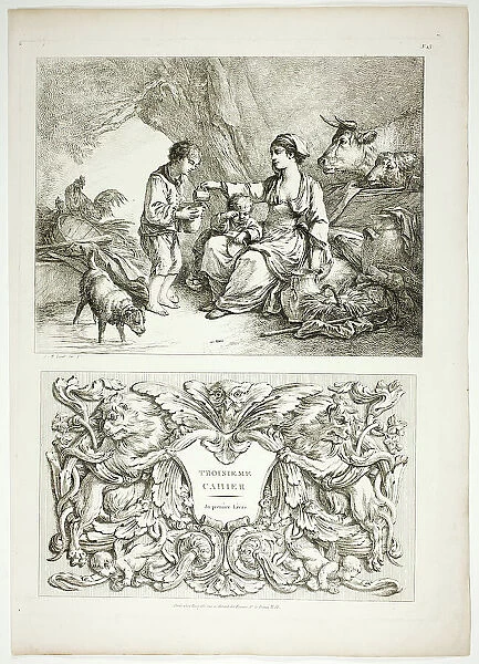 Plate Thirteen of 38 from Oeuvres de J. B. Huet, 1796–99. Creator: Jean Baptiste Marie Huet