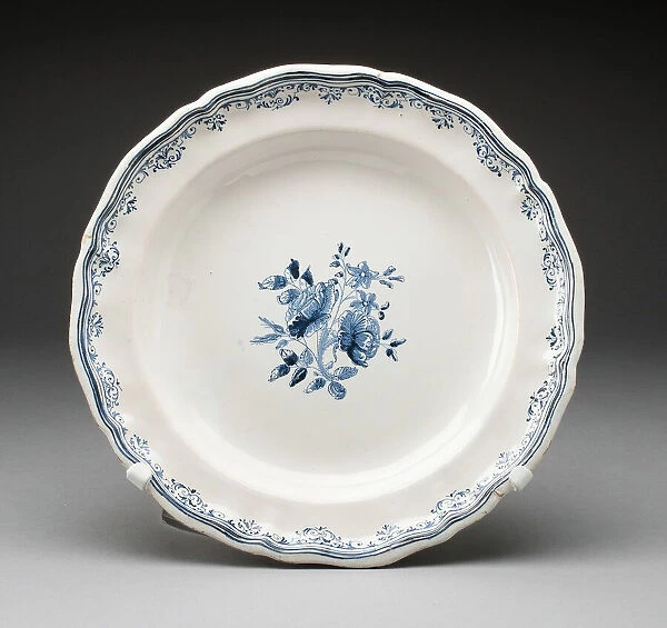 Plate, Varages, c. 1750. Creator: Unknown