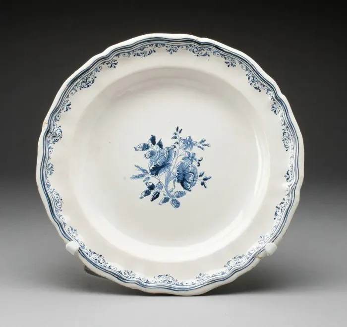 Framed Print : Plate, Varages, c. 1750. Creator: Unknown Framed Print : Plate, Varages, c. 1750. Creator: Unknown