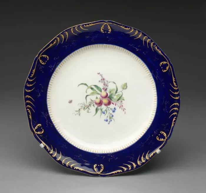 Framed Print : Plate, Vincennes, c. 1752. Creator: Vincennes Porcelain Manufactory Framed Print : Plate, Vincennes, c. 1752. Creator: Vincennes Porcelain Manufactory