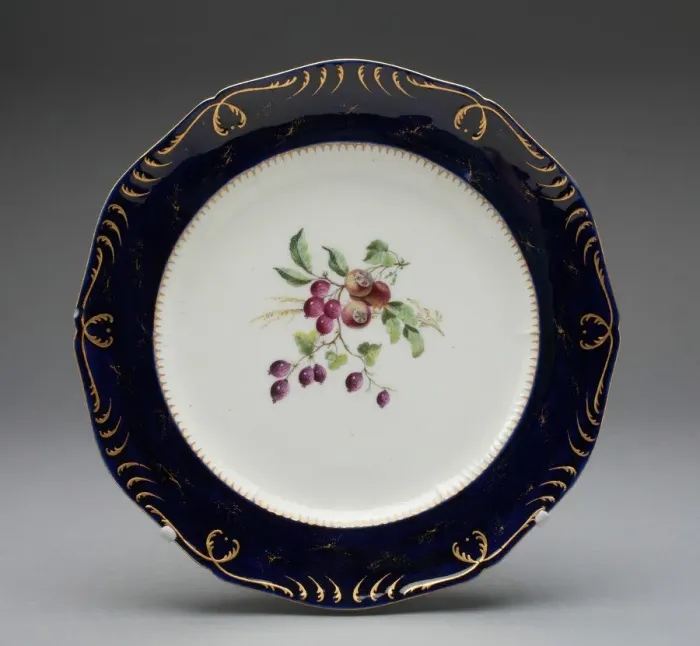 Framed Print : Plate, Vincennes, c. 1752. Creator: Vincennes Porcelain Manufactory Framed Print : Plate, Vincennes, c. 1752. Creator: Vincennes Porcelain Manufactory