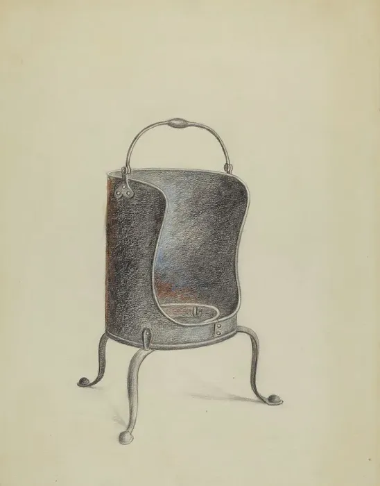 Framed Print : Plate Warmer, c. 1936. Creator: Richard Schoene Framed Print : Plate Warmer, c. 1936. Creator: Richard Schoene