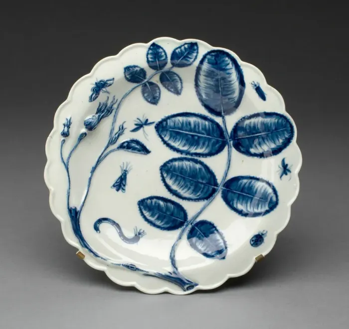 Framed Print : Plate, Worcester, c. 1765 / 70. Creator: Royal Worcester Framed Print : Plate, Worcester, c. 1765 / 70. Creator: Royal Worcester