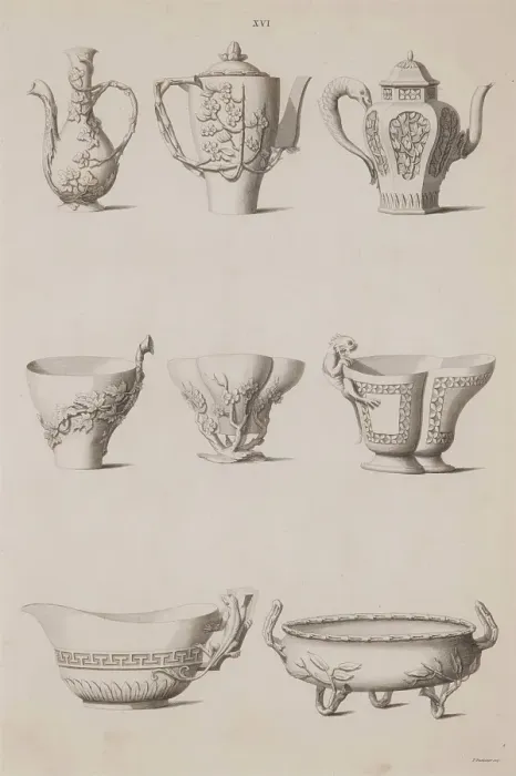 Framed Print : Plate XVI, Designs of Buildings, Furniture, Clothes, Machinery, and Implements of the Chinese, 1757. Creator: William Chambers Framed Print : Plate XVI, Designs of Buildings, Furniture, Clothes, Machinery, and Implements of the Chinese, 1757. Creator: William Chambers