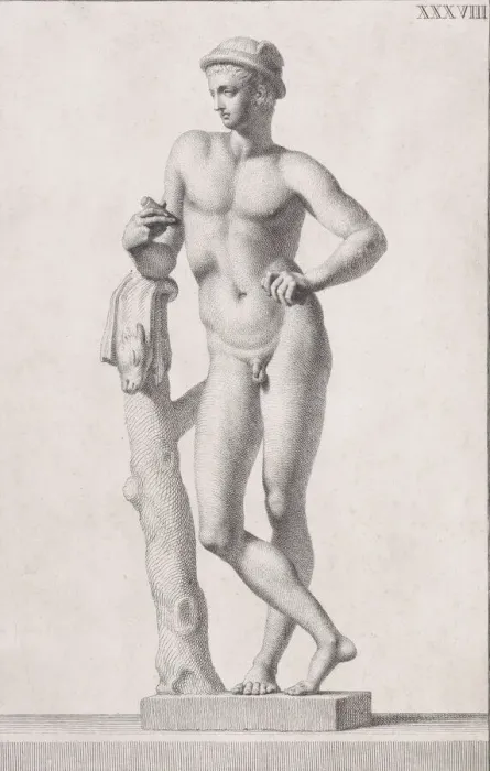 Framed Print : Plate XXXVIII (38): Mercury. From Museum Florentinum Framed Print : Plate XXXVIII (38): Mercury. From Museum Florentinum