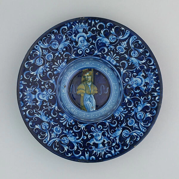 Plate with a Youth, Faenza, c. 1530. Creator: Unknown