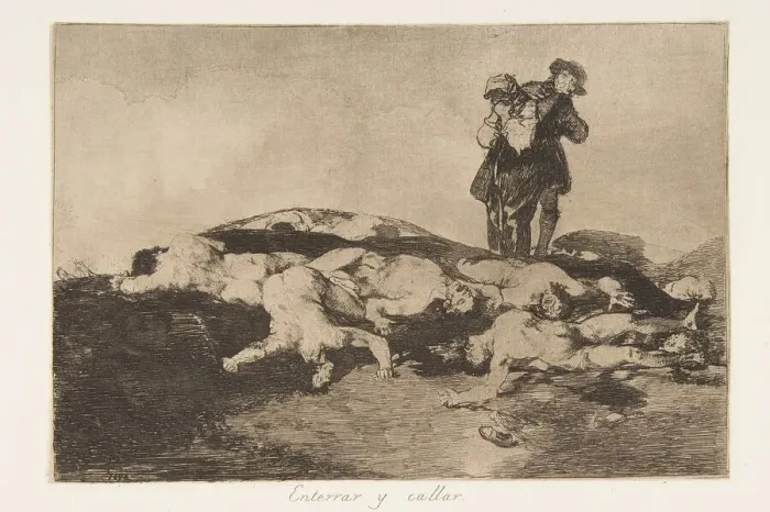 Framed Print : Plate18 from The Disasters of War (Los Desastres de la Guerra): Bury Framed Print : Plate18 from The Disasters of War (Los Desastres de la Guerra): Bury