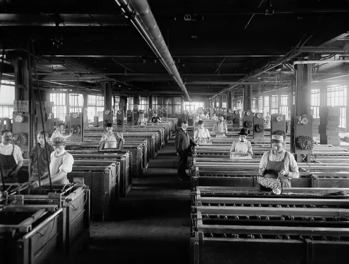 Framed Print : Plating department, National Cash Register [Company], Dayton, Ohio, (1902?). Creator: Unknown