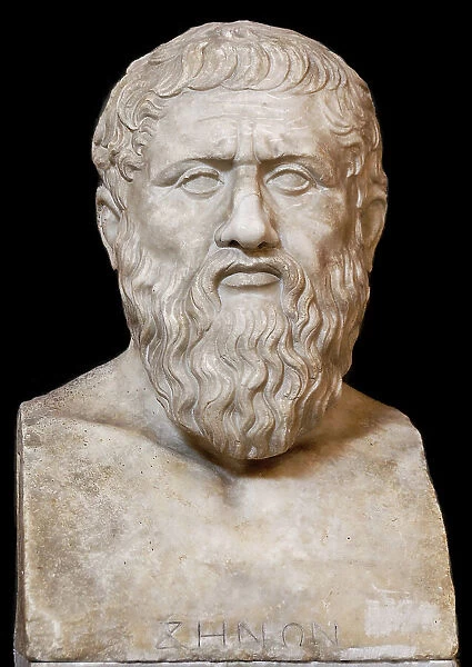 Plato (Roman copy based on Greek original), Last quarter of the 4th century.. Creator: Römische Antike Kunst, Klassische Skulptur