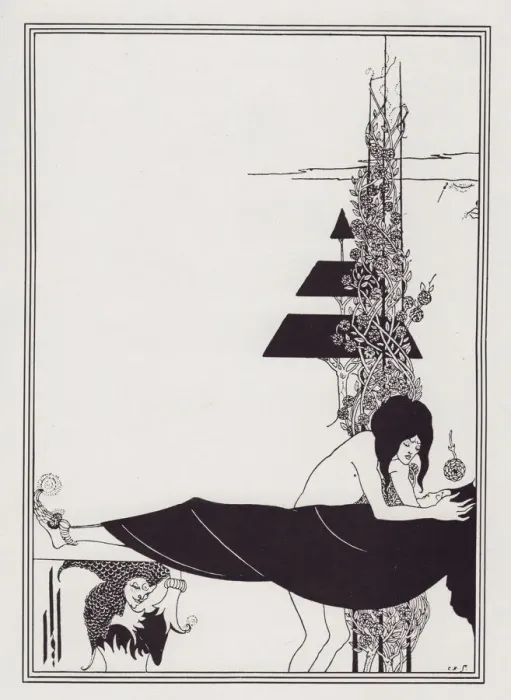 Framed Print : A Platonic Lament, 1893. Creator: Aubrey Beardsley Framed Print : A Platonic Lament, 1893. Creator: Aubrey Beardsley