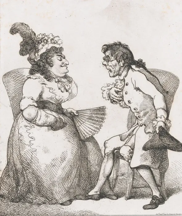 Framed Print : Platonic Lovers, August 1, 1797. August 1, 1797. Creator: Thomas Rowlandson Framed Print : Platonic Lovers, August 1, 1797. August 1, 1797. Creator: Thomas Rowlandson