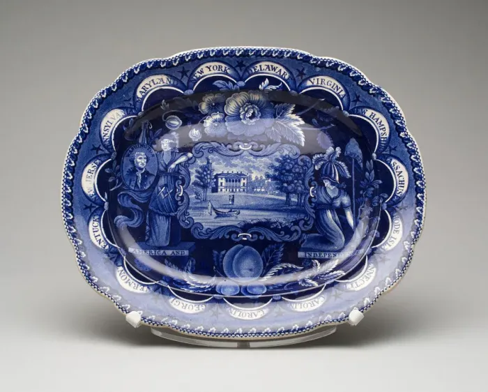 Framed Print : Platter, c. 1826. Creator: James and Ralph Clews Framed Print : Platter, c. 1826. Creator: James and Ralph Clews