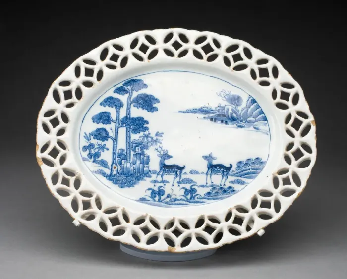 Framed Print : Platter, Dublin, c. 1740. Creator: Unknown