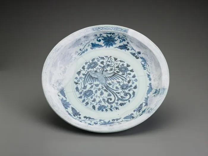 Framed Print : Platter fragment with phoenix design, 1350-1368. Creator: Unknown Framed Print : Platter fragment with phoenix design, 1350-1368. Creator: Unknown