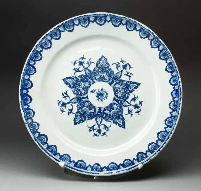 Framed Print : Platter, Rouen, c. 1700 / 20. Creator: Unknown Framed Print : Platter, Rouen, c. 1700 / 20. Creator: Unknown