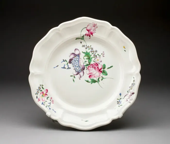 Framed Print : Platter, Strasbourg, c. 1760. Creator: Joseph Hannong Framed Print : Platter, Strasbourg, c. 1760. Creator: Joseph Hannong