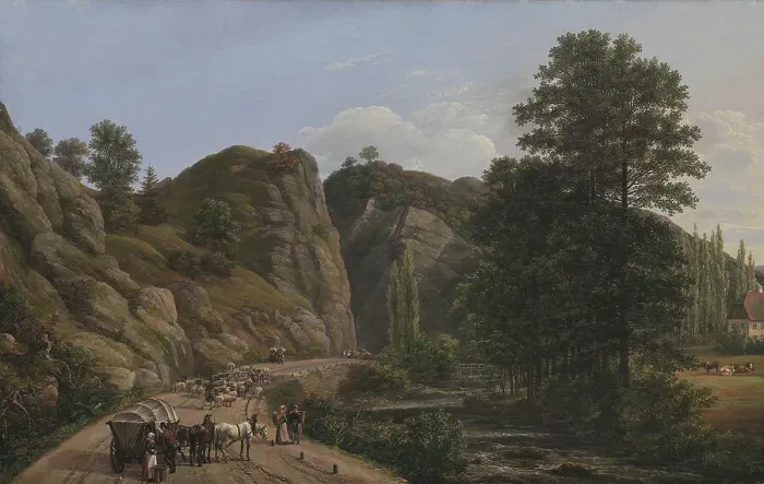 Framed Print : Plauenscher Grund at Dresden, 1818. Creator: Johan Christian Dahl Framed Print : Plauenscher Grund at Dresden, 1818. Creator: Johan Christian Dahl