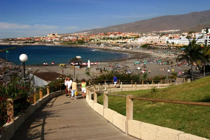 Framed Print : Playa de Torviscas beach, Playa de las Americas, Tenerife, Canary Islands, 2007 Framed Print : Playa de Torviscas beach, Playa de las Americas, Tenerife, Canary Islands, 2007