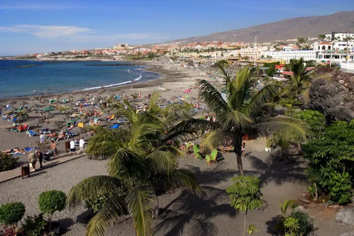 Framed Print : Playa de Torviscas beach, Playa de las Americas, Tenerife, Canary Islands, 2007 Framed Print : Playa de Torviscas beach, Playa de las Americas, Tenerife, Canary Islands, 2007