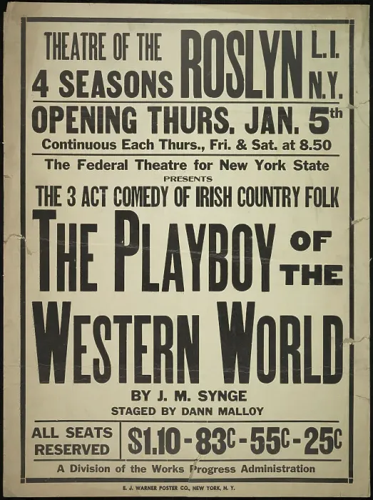 Framed Print : The Playboy of the Western World, Roslyn, NY, 1939. Creator: Unknown Framed Print : The Playboy of the Western World, Roslyn, NY, 1939. Creator: Unknown