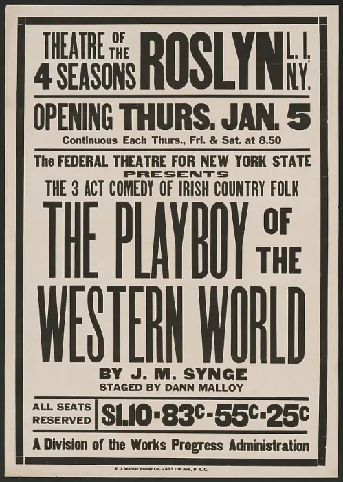 Framed Print : The Playboy of the Western World, Roslyn, NY, 1939. Creator: Unknown Framed Print : The Playboy of the Western World, Roslyn, NY, 1939. Creator: Unknown